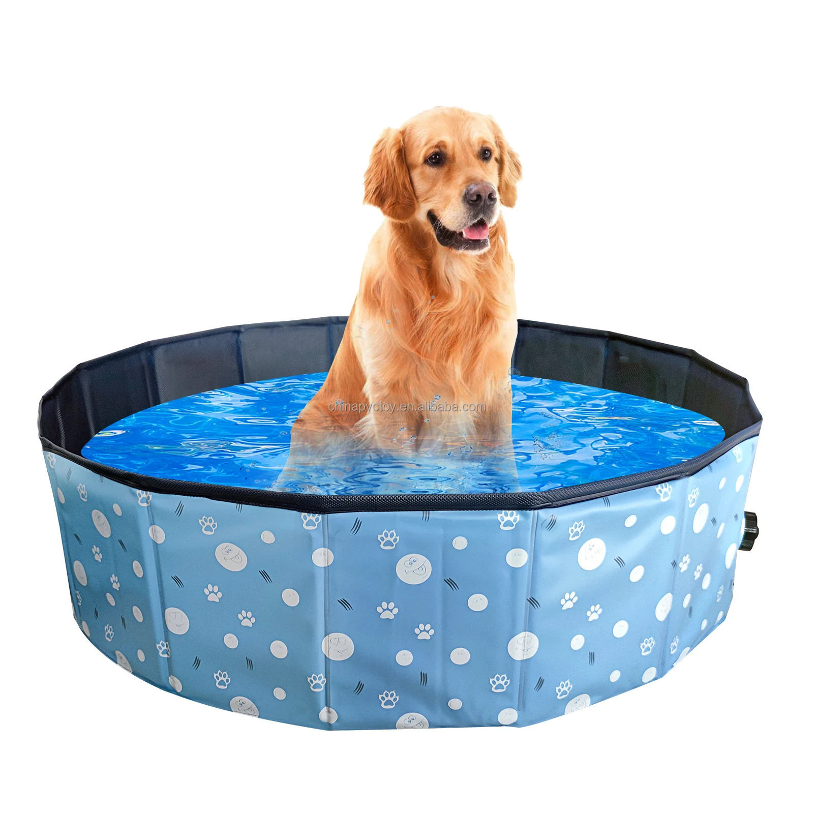FY Foldable Collapsible padding portable PVC cat dog pet water bath wash swimming tub pool