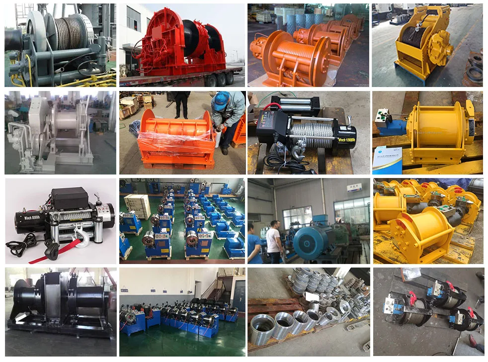 20t Truck Worm Gear 30-50ton T Small Hydraulic Winch For Sale For Tractors / Oil Well Drilling