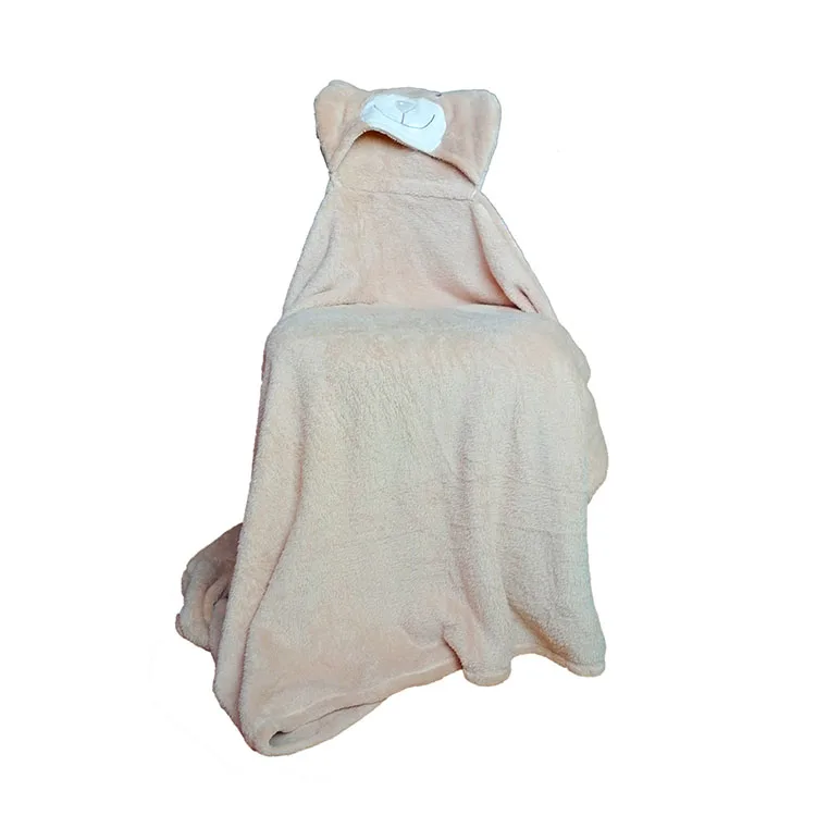 
2021 new Kids Knitted Super Soft Texriles Animal Hooded Blankets 