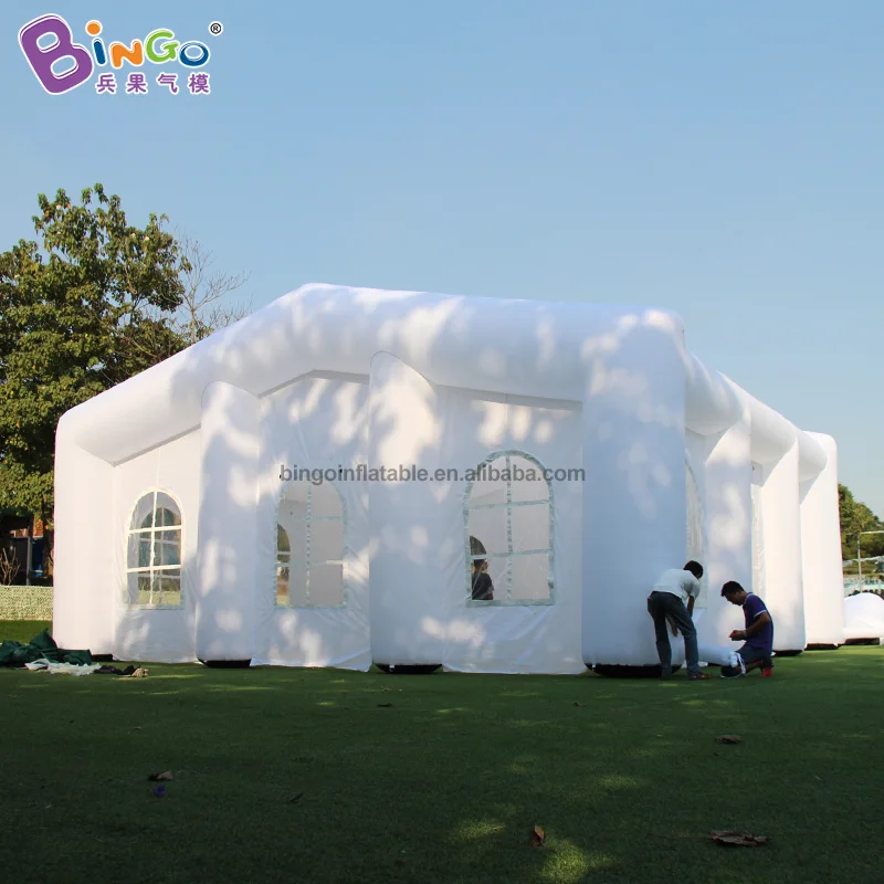 Inflatable dome wedding tent black Portable LED disco lighting  night club party tent inflatable trade tent