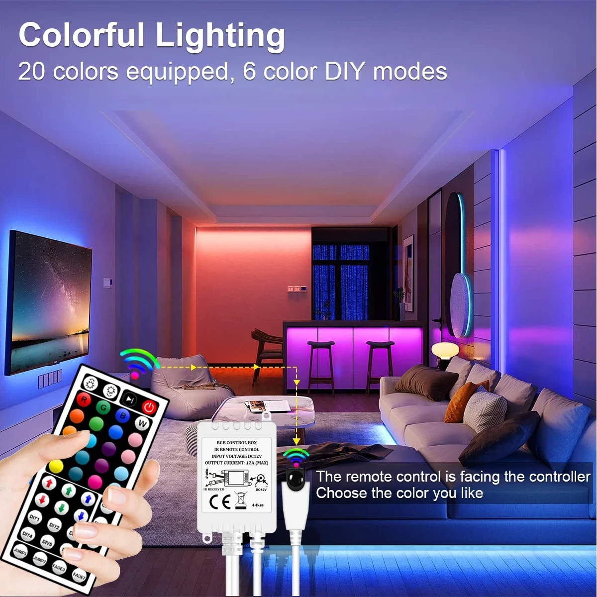 LEDILAND RGB Color Luxury LED Light Bar Remote Controller Christmas Lighting Decoration 12V Home Decor Room Night Lamp MOQ 5M