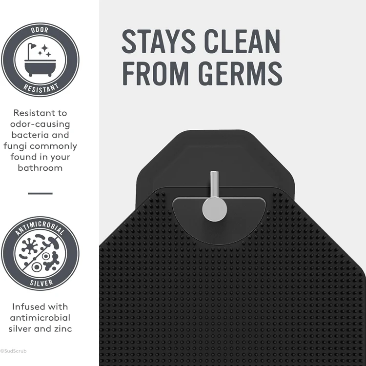 Manufacturer Silicone Adhesive Wall Mount Robe Octagonal bathroom hook Coat Rack Clothes Hook Metal for Bathroom