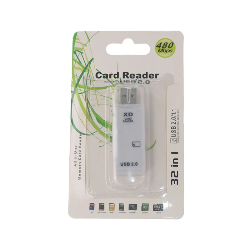 480Mbps USB 2.0 XD Card reader writer