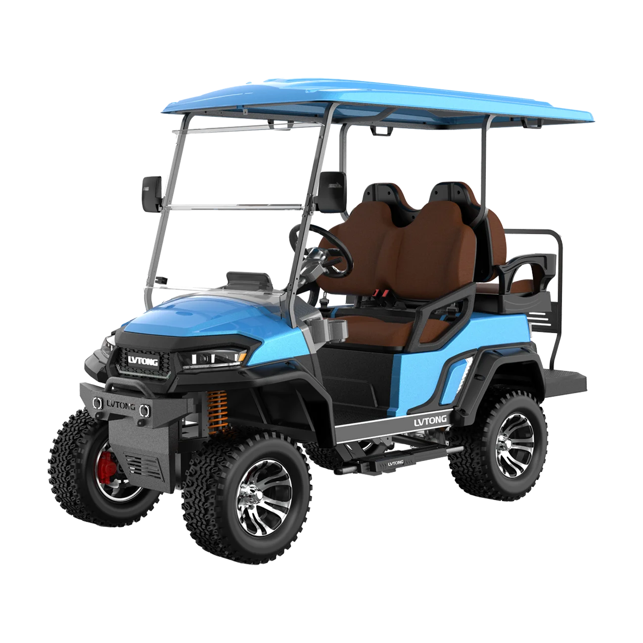 Electric 4-Seater Golf Cart 4kw Motor 48v Battery CE Certified
