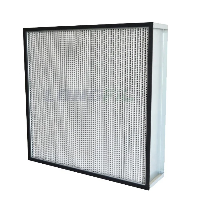 Aluminum/Metal Frame HEPA Air Filters for HVAC System Deep Pleat Separator HEPA Filter H13 H14