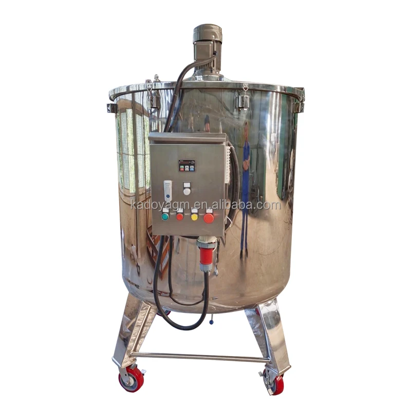 Customized Stainless Steel Multifunctional Stirring Tank Washing Liquid Shampoo Liquid Cosmetic Heating and Mixing Tank