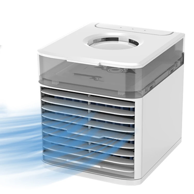 Водяной Испарительный светодиодный Usb мини-кондиционер, вентилятор, воздухоохладитель для дома, портативный кондиционер