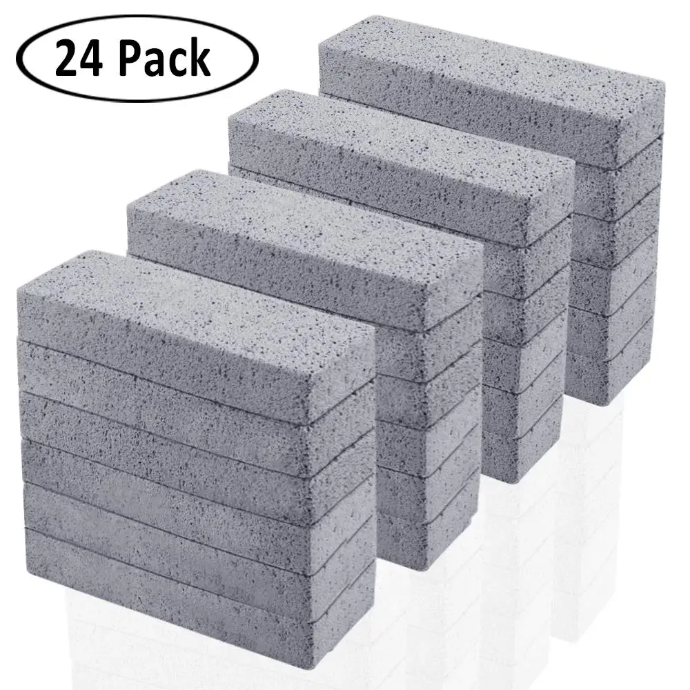 Pumice Stone for Cleaning, Pumice Scouring Pad, Toilet Bowl Ring Remover Pumice Stick Cleaner for Kitchen/Bath/Pool/Household