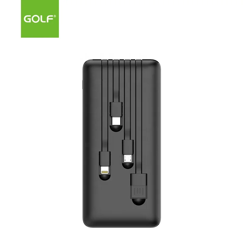 High Quality Portable Lithium Battery Case Mobile Phone Charger 4 in 1 Cable Factory Price Customized Power Bank 10000mAh