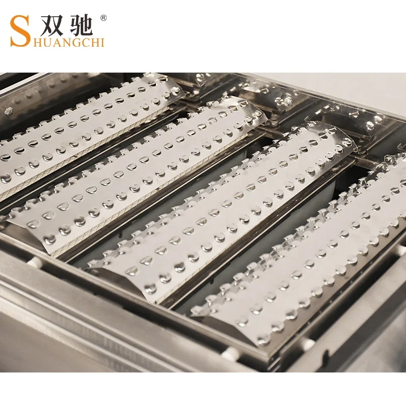 Tabletop lpg gas bbq grill commercial automatic barbecue machine 8 burner meat cooker roaster