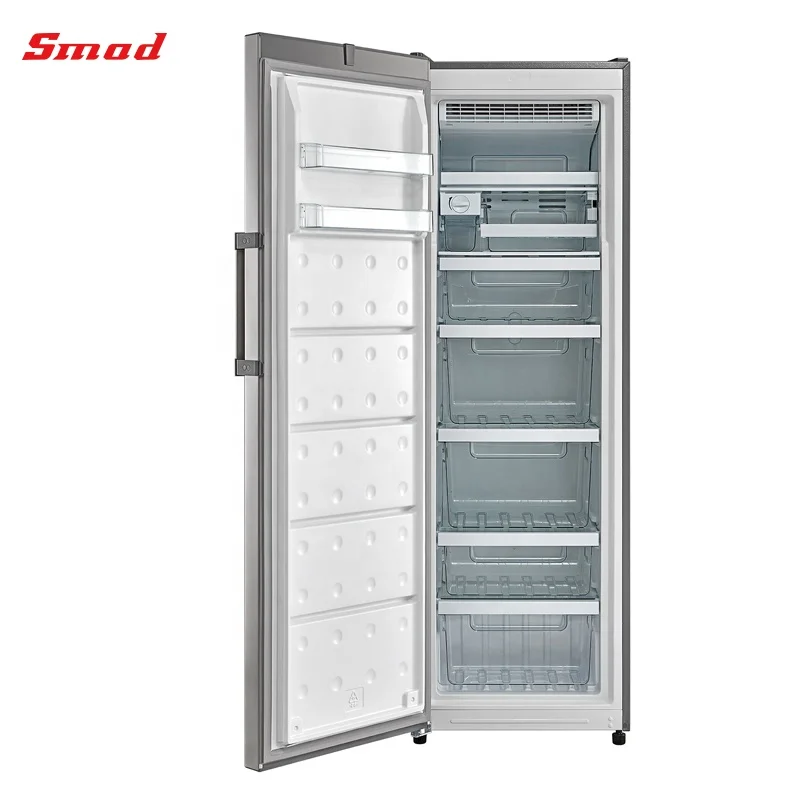 260L no frost vertical upright single door freezer with twist ice maker