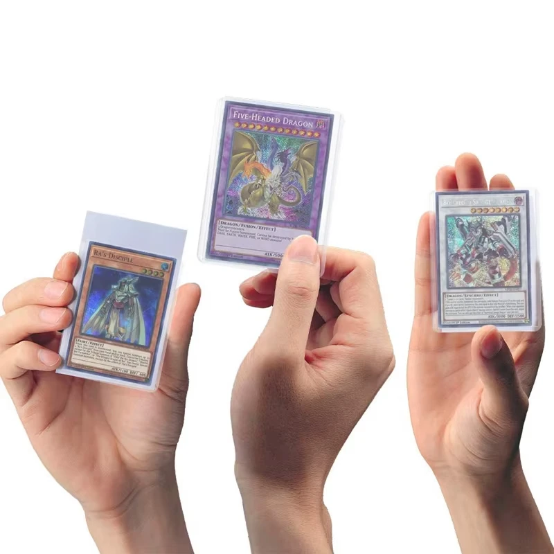 New Hard Card Sleeves Sports Card Holder Transparent Protective Sleeves For Holding Game Baseball Sports Trading Card