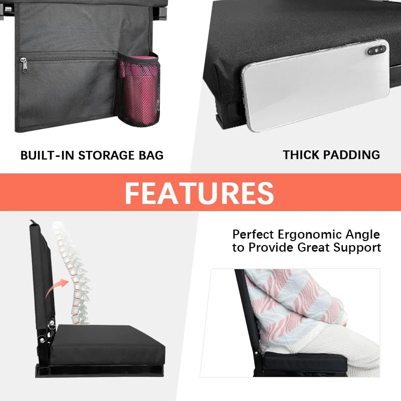 Best Seller Portable Folding Stadium Seat Backpack Stadium Seat Cushion