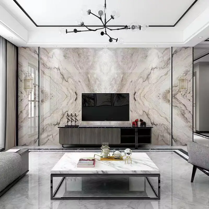 3d marble design open book pvc marble panel for tv background wall decoration