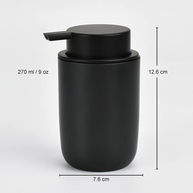 Latest Cheap Price Plastic 3 Pieces Bathroom Accessory Set with Wide Mouth Soap Dispenser