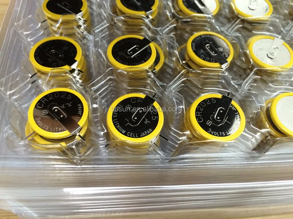 Lihtium battery 3V CR2025 CR2032 Battery with solder tabs pins legs