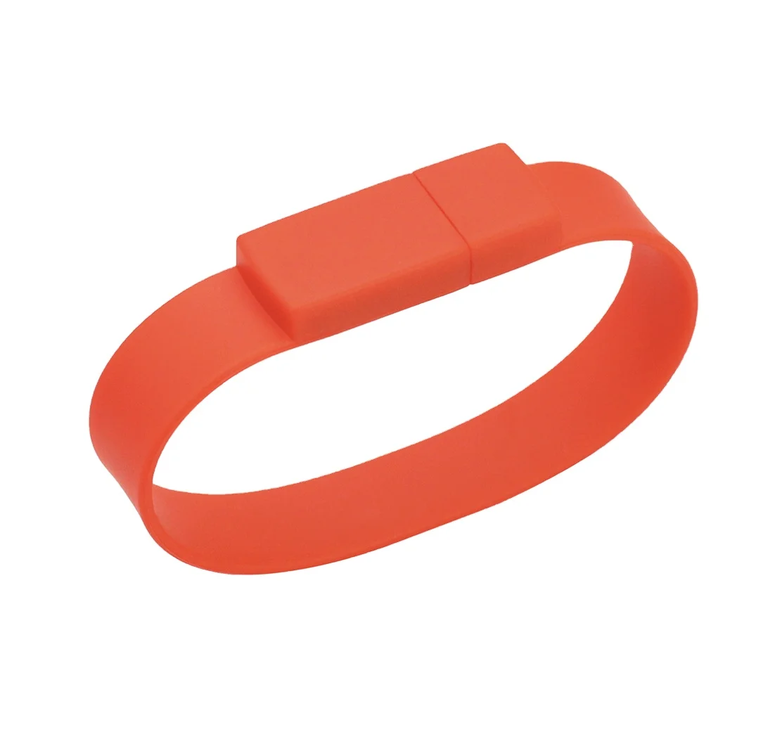 Wholesale Customized Logo Pvc Silicone Bracelet Wrist Band Usb Flash Drive 2.0 3.0 Pen Drive 1Gb 32Gb 128Gb Memoria Usb Stick