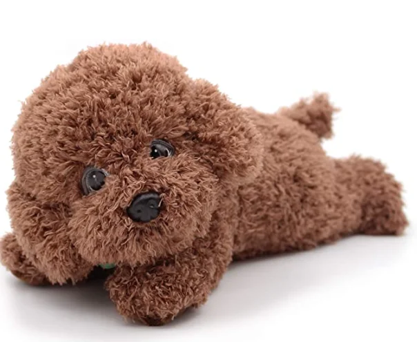 Super Cute Cuddly Lifelike Poodle Dog Stuffed Animal Soft Puppy Plush Toys Poodle Plush Pillow Gifts for Kids (1600277353575)