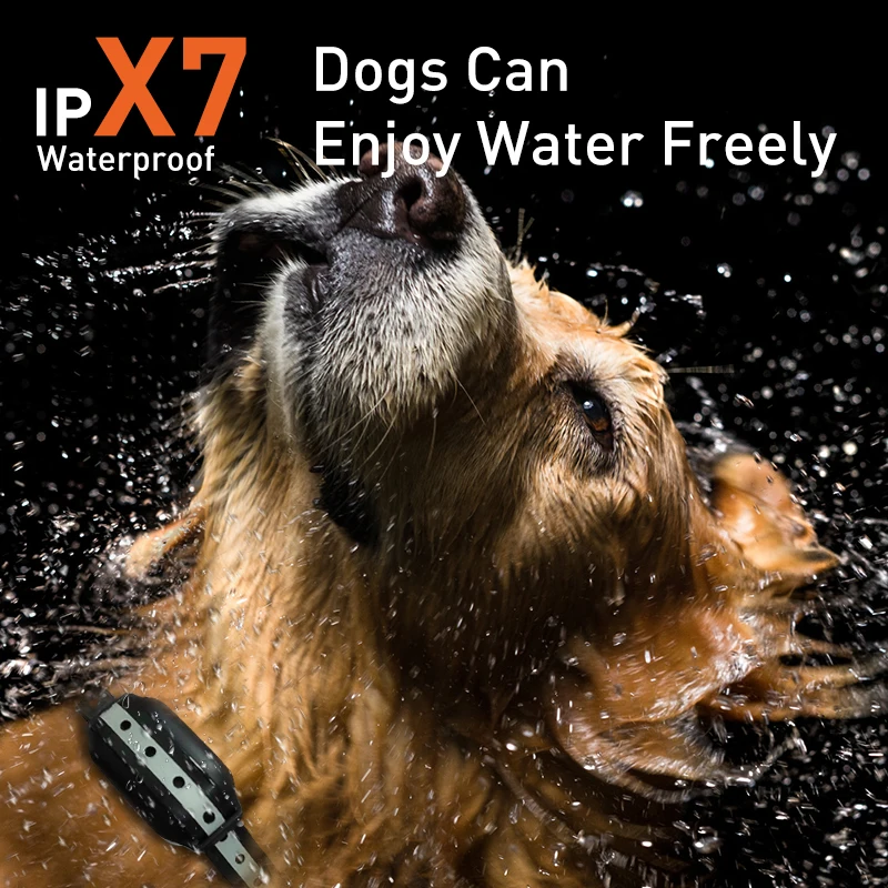 Best Quality 3300FT IPX7 Waterproof Beeper Vibration Shock Collar For Dogs Electric Dog Shock Collar Remote Training Dog Collar