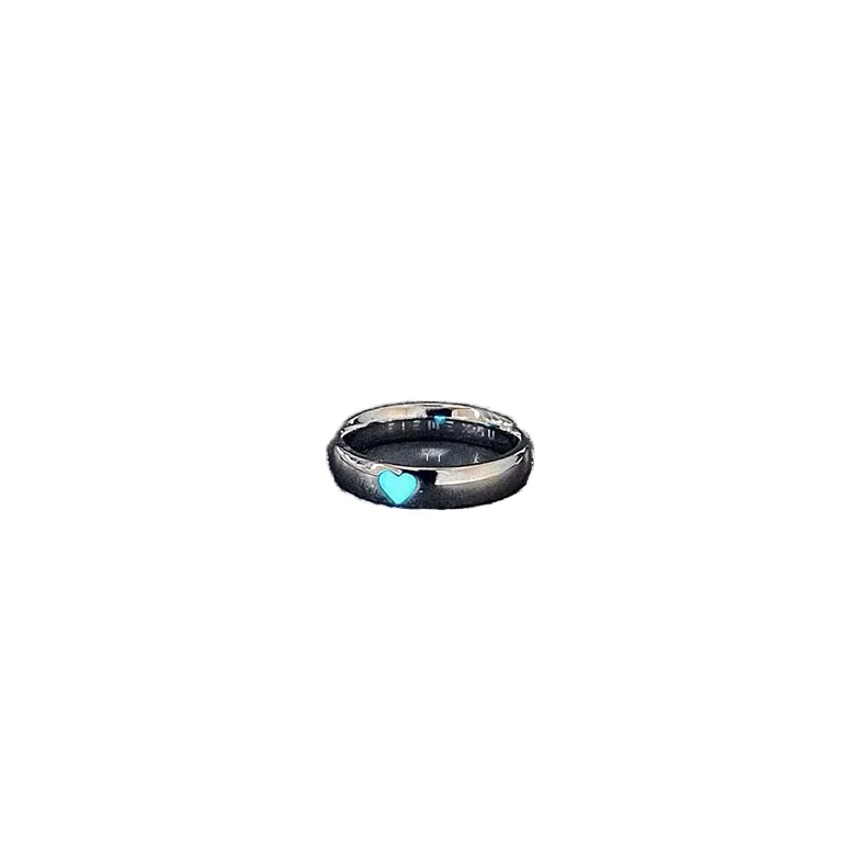 Fine Unisex Jewelry Rings Niche Love Luminous Ring with Live Tuning Perfect Pair for Couples or Friends