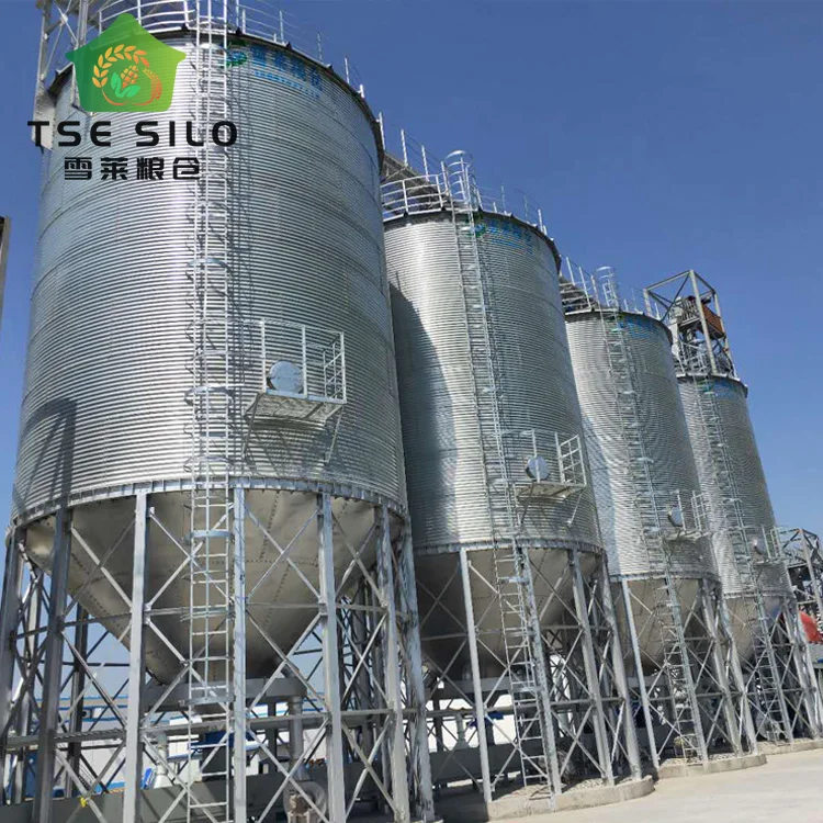 Durable Silo with CE TCZK 100T 200T 500T Steel Hopper Bottom Wheat Silos