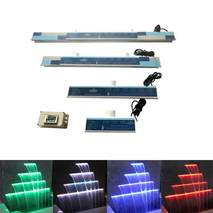 Free Sample Home Decoration Artificial Indoor Mini Glass Wall Mounted Waterfall,Artificial Glass Pool Waterfall Indoor