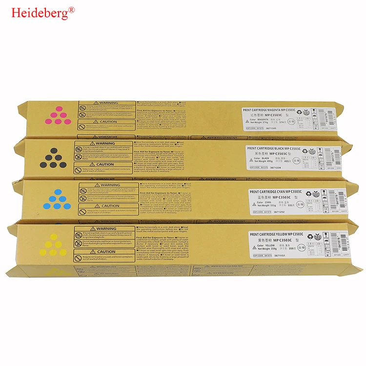 High Quality MPC3002 Yellow Black Premium MPC3502  Toner Cartridge Compatible Ricoh