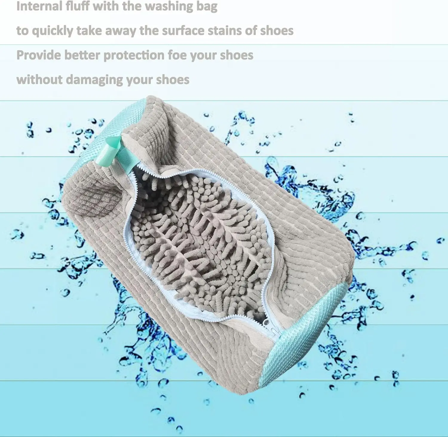 Portable Travel Shoe Mesh Laundry Cleaning Bag Tear Resistant Shoe Washing Machine Bag