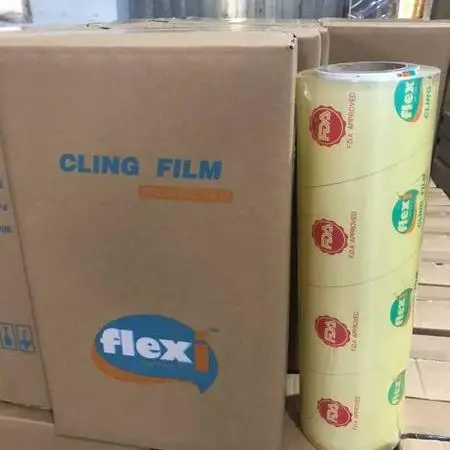 Casting Food Grade Plastic Wrap Film 40CMX1500M 30CMX500meters 10/11 micron PVC Cling Film For Food Wrap Fresh Food Keeping Film
