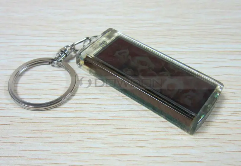 Color Flash Player Waterproof Solar AD Screen Key Chain