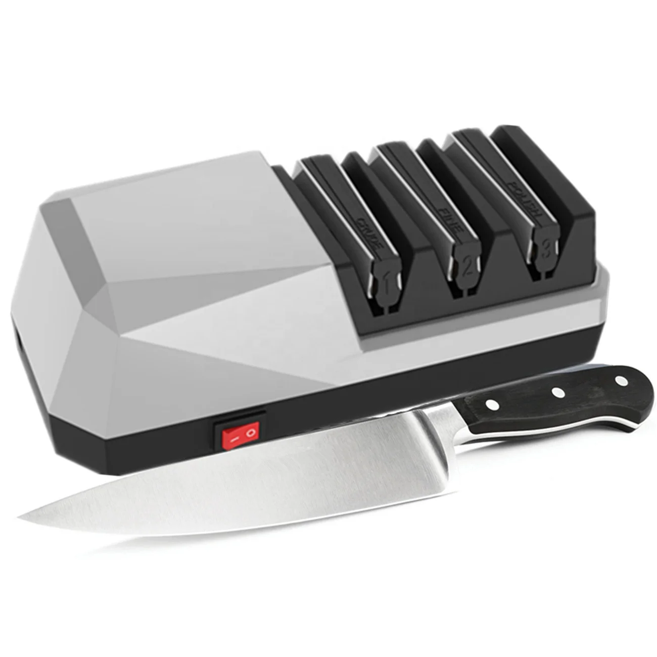 New design high-quality Diamond Hone 3-Stage Electric knife sharpener
