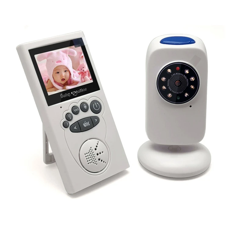 2.4 inch Wireless Video Color Baby Monitor High Resolution Baby Nanny Security Camera  Night Vision Temperature Monitoring