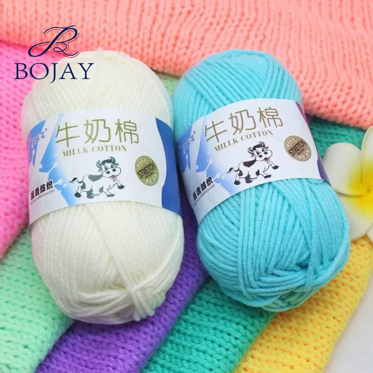 5 Plys Super Soft Hand Knitting Ball Yarn Crochet Cotton with Wholesale Cheap Price Baby Milk