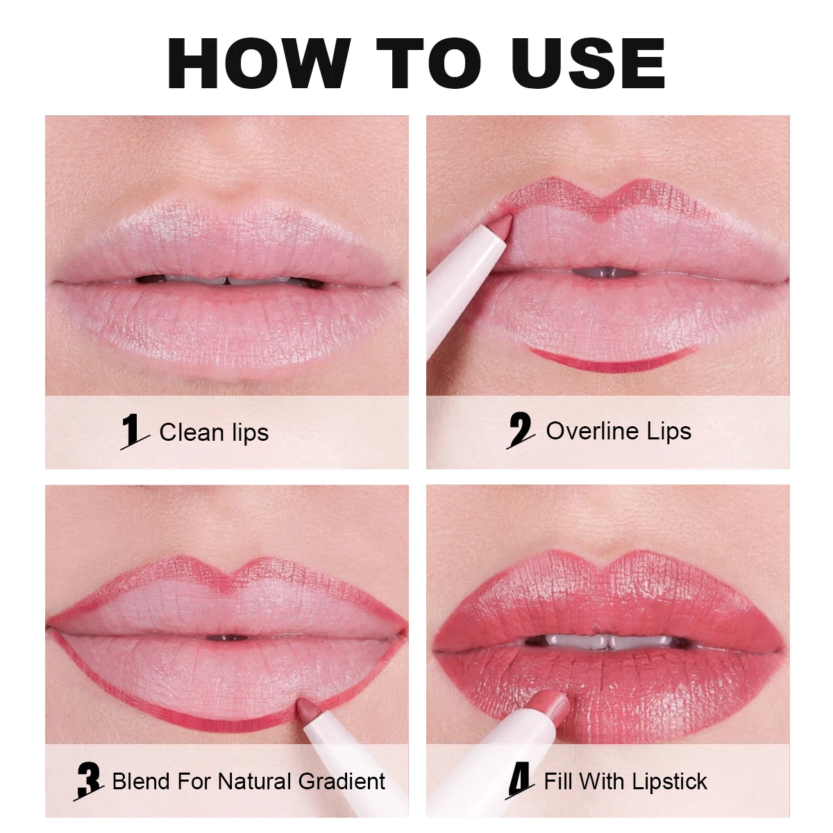 Wholesale High Pigment Natural Matte Longlasting Lipstick And Lip Liner Set Custom Logo Vegan Creamy Lip Liners