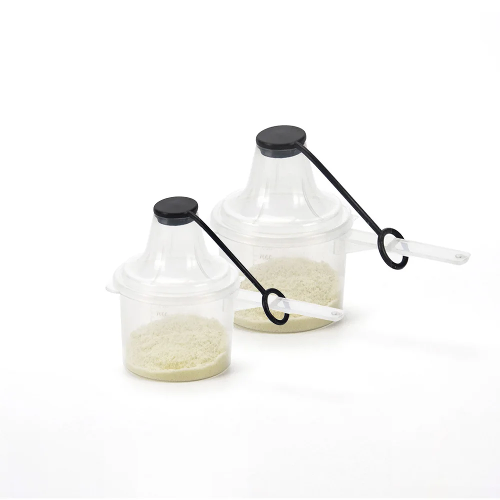 Food grade PP portable plastic blue black Medium Fill-N-Go whey protein powder Funnel with cover