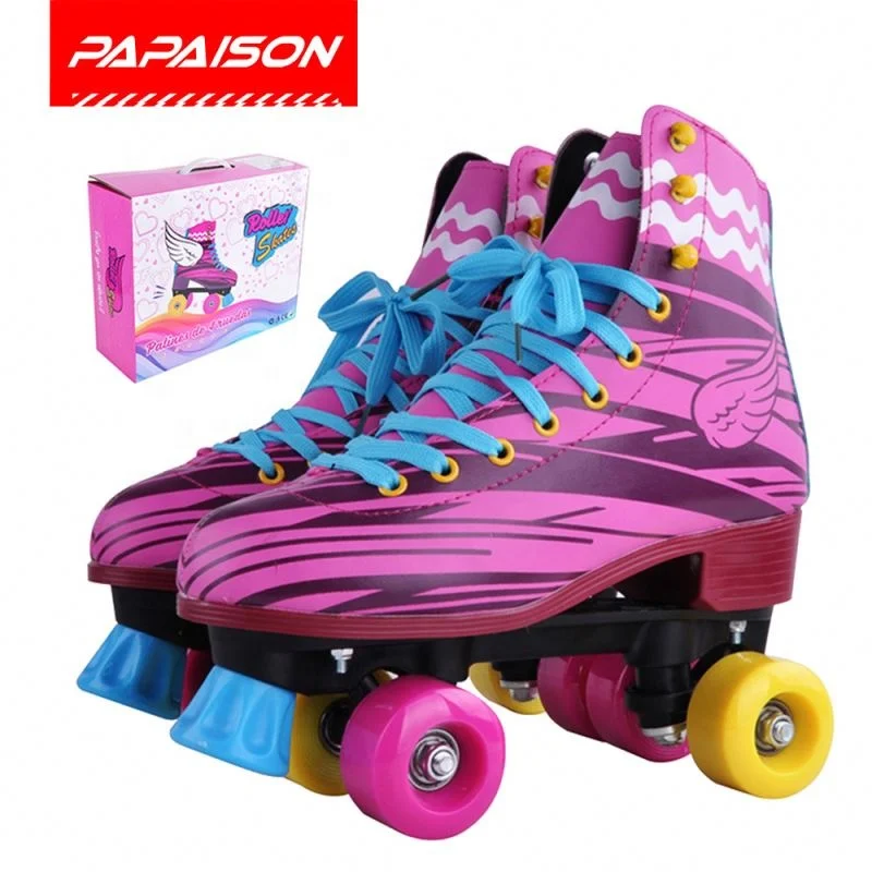 
PVC PU 4 wheels patines soy luna quad roller skates wholesale 