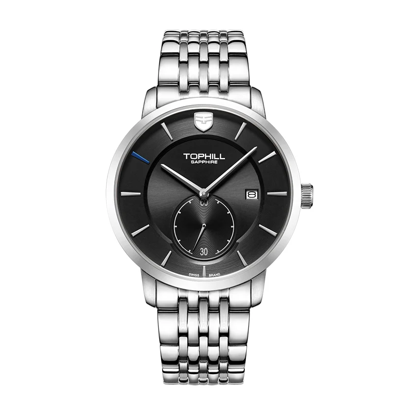 High Brand Tophill TW078G Custom OEM Best Quartz Movement Stainless Steel Material For Business Luxury Mans Top Watches