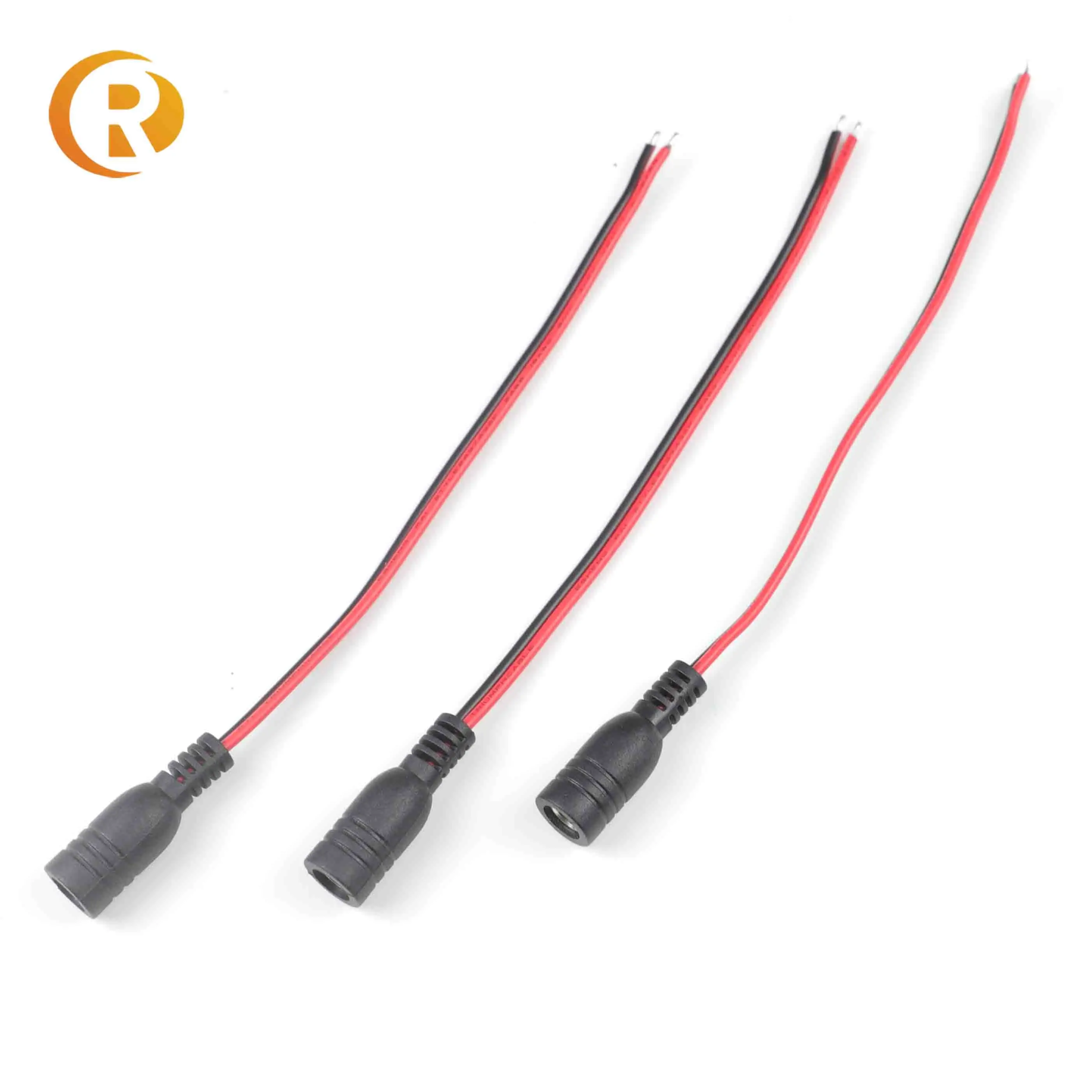 2pin terminal wire Connection wire XH2.54 single head tinned red and black terminal harness processing