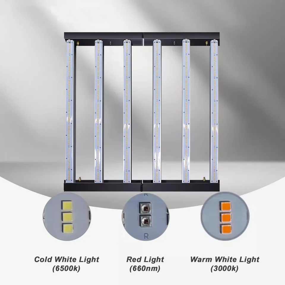 High Power Led Grow Light Dimmable 720w Full Spectrum Samsung Lm281b Grow Light for Indoor Greenhouse