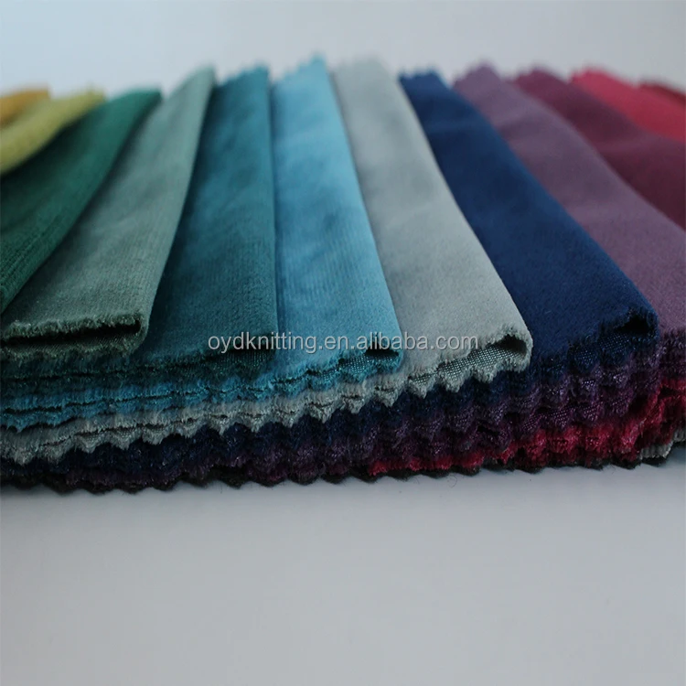 Plain Holland Velvet Fabric Plush Upholstery Fabric Velboa For Home Textile