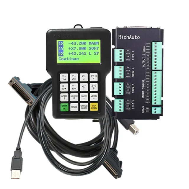 RichAuto A132 3-axis CNC controller for turning and engraving lathe motion control system DSP