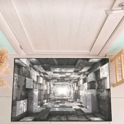 custom 3d Stereo Dynamic Spiral print door carpets door mat cheap price for kitchen,living room,office