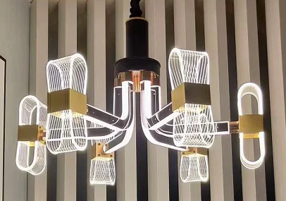 Chandelier duplex building villa hollow hall crystal lamp hotel lobby LED luxury lamps