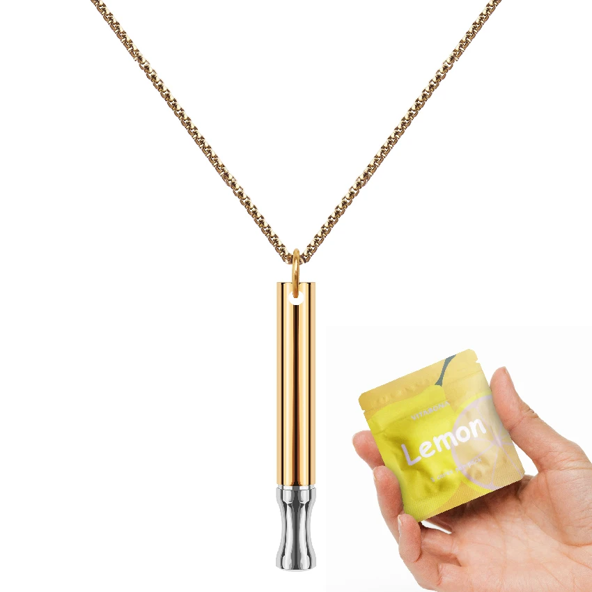 Quit Smoking Pendant Anti Vapor Meditation Breathing Aromatherapy Aroma Essential Oil Anxiety Jewelry Smokeless Inhaler Necklace