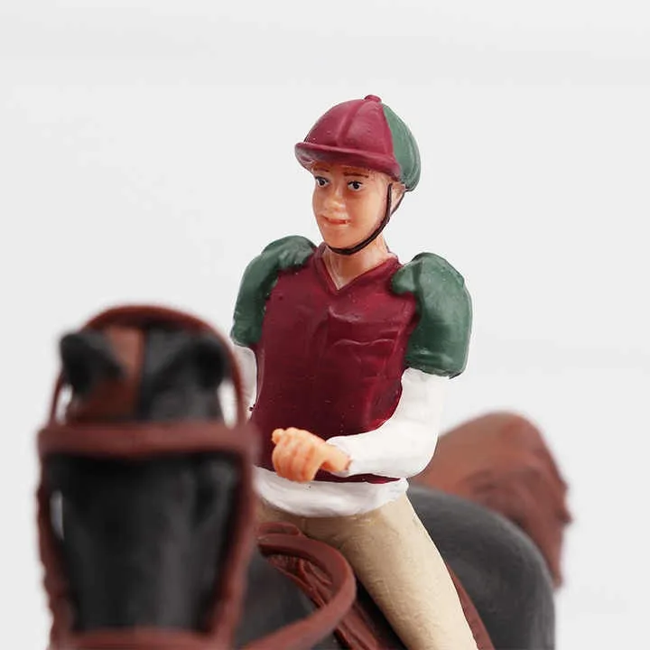 EPT High Simulation Pretend Play Toys Animals Plastic Black Horse Toy Set