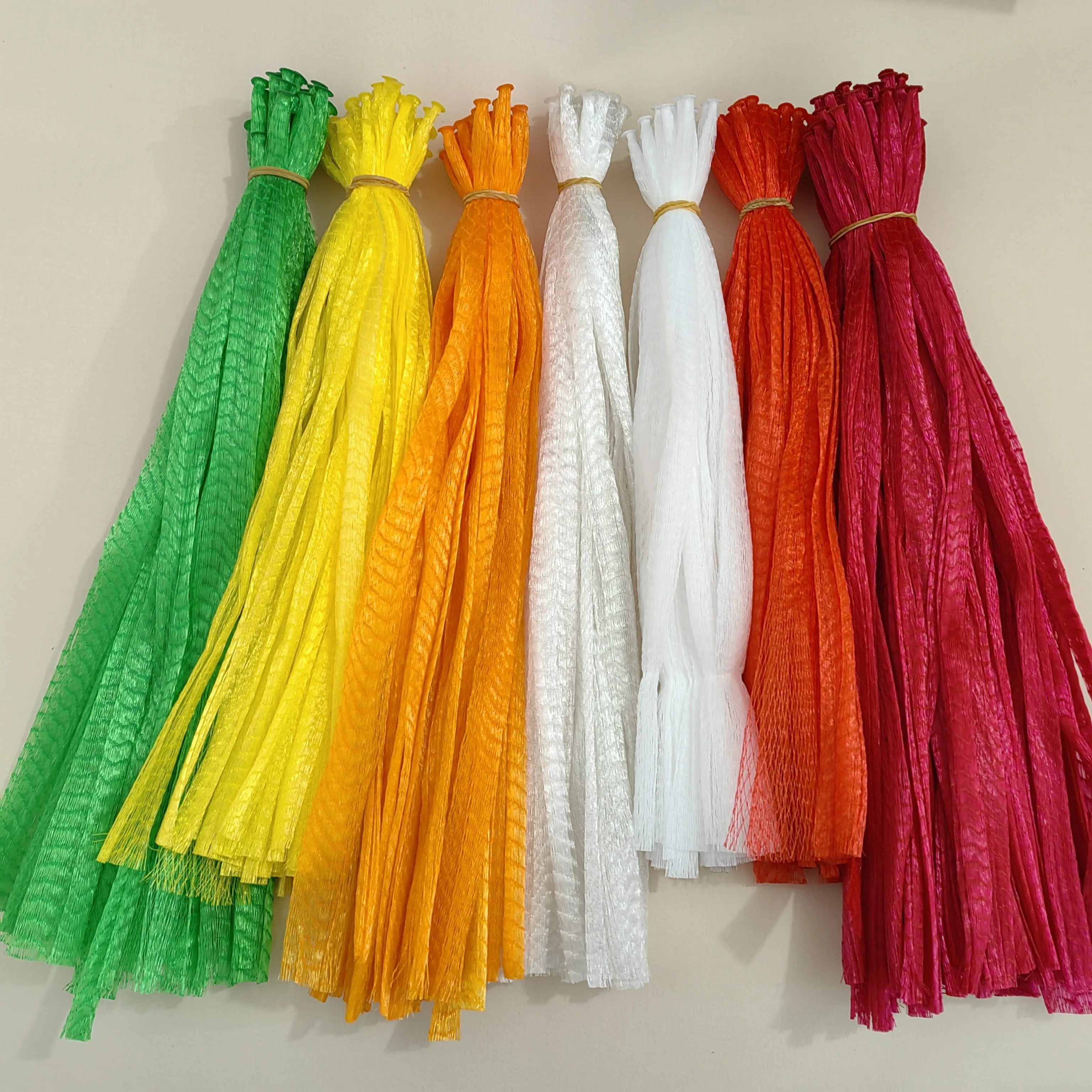 Пластиковый сетчатый мешок pp с горячим дном для всех овощей и фруктов, как капуста и лук