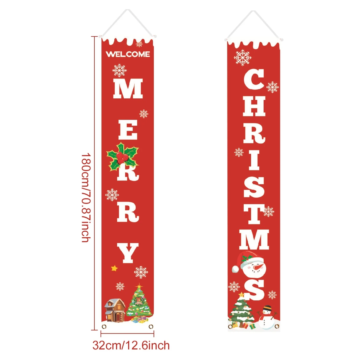 Christmas Porch Door Banner Merry Christmas Decoration For Home Christmas Hanging