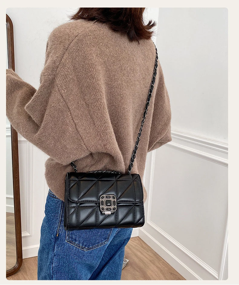 Bolsa Para Mujer Sac De Marqu Luxury Designer Coussin Small Square Flap Handbag With Chain Women Single Shoulder Crossbody Bag