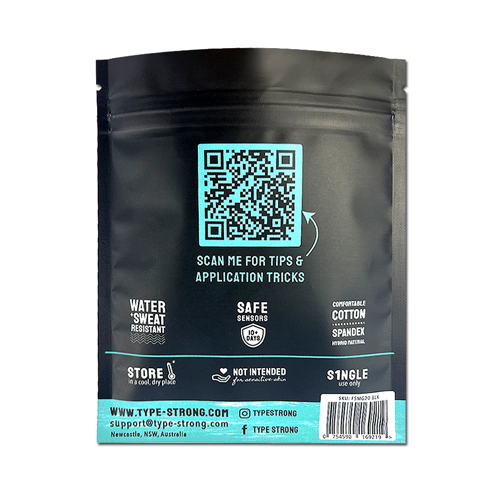 Digital Printing Mylar Bags Customized 3 Side Seal Pouch with Zipper medicine packaging
