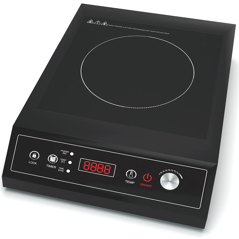 OEM 1000w Black Glass Touch Sence Induction Stove And Infrared Cooker  12v 24v Volt Dc Solar Induction Cooker Built In